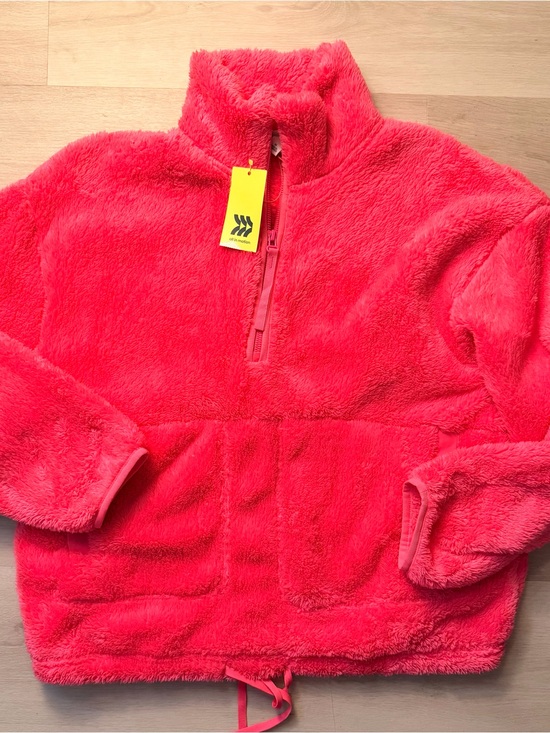 all in motion Tops - *SOLD* all in motion Plush Half‑Zip Fleece Pullover - Bright Pink